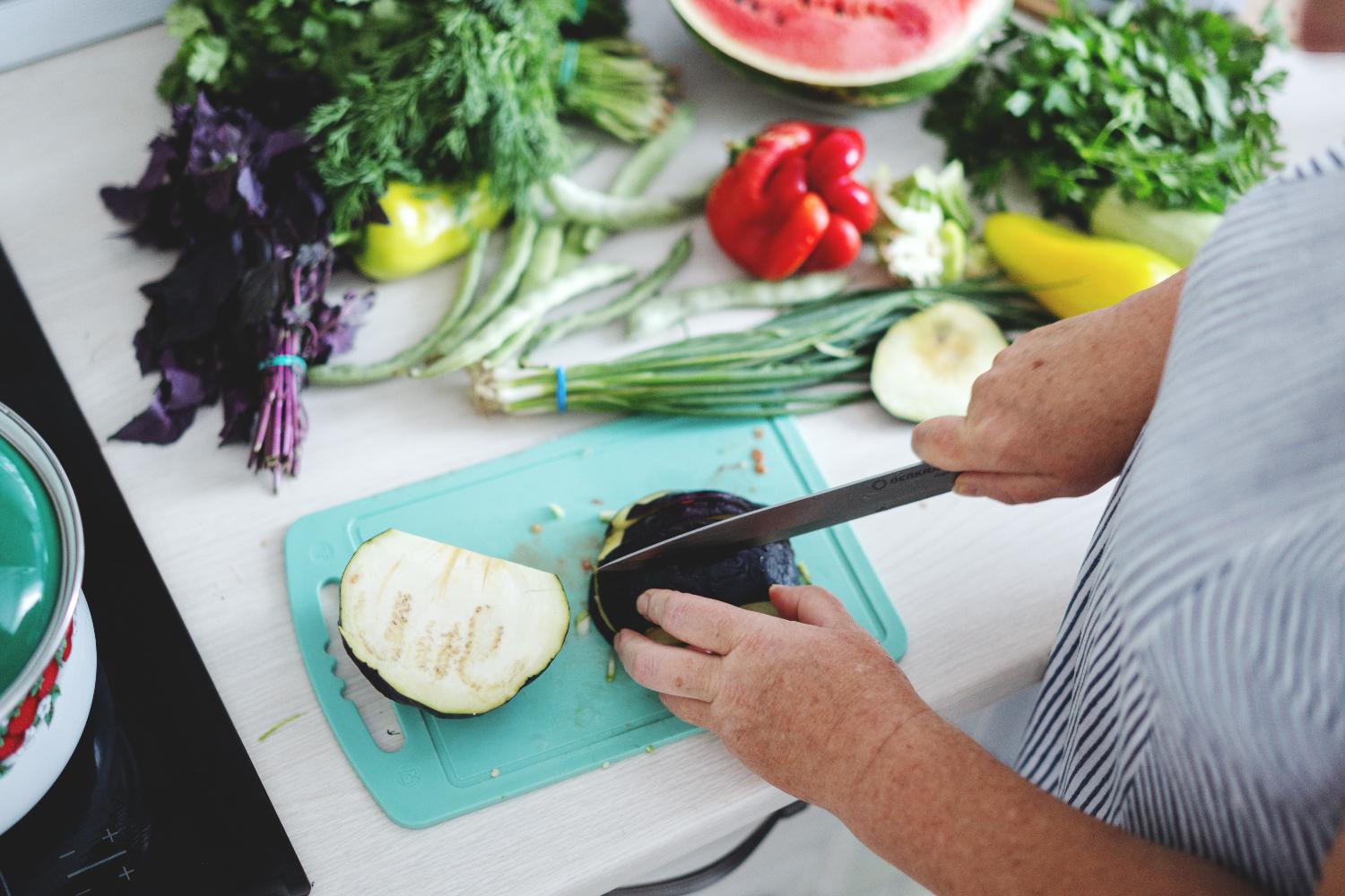 Cocción profesional de verduras